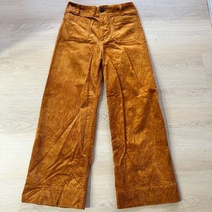 Anthropologie. Worn once. Size 26. Burnt orange/brown corduroy pants